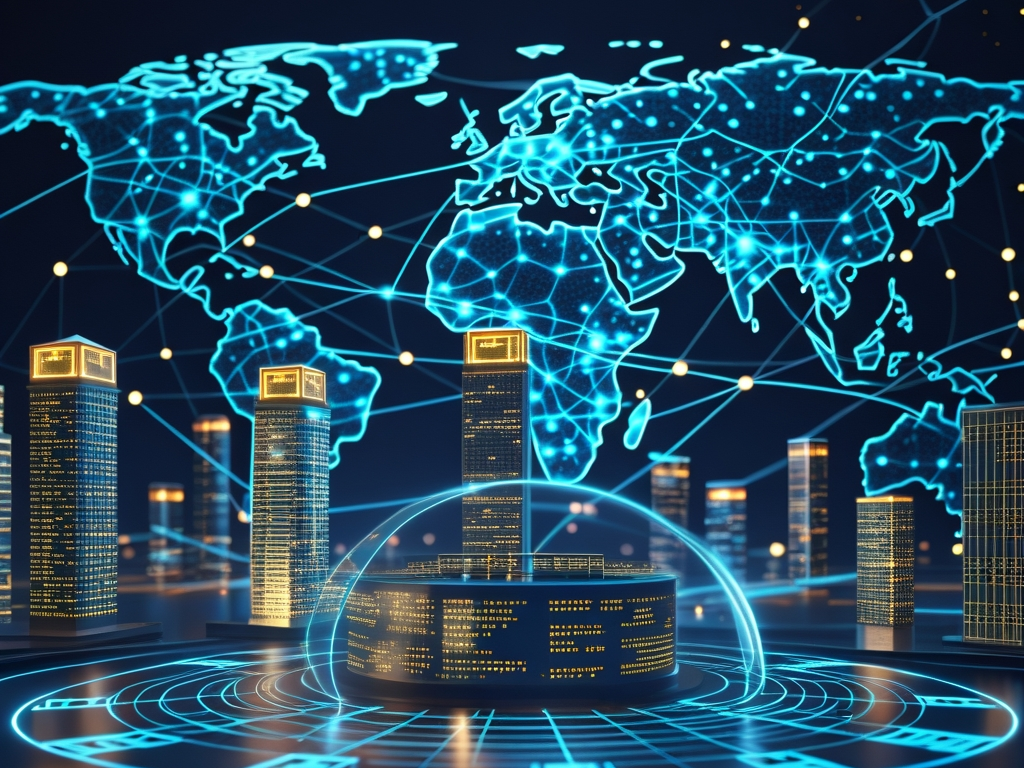 AI cybersecurity visualization showing financial systems protection against AI-powered threats