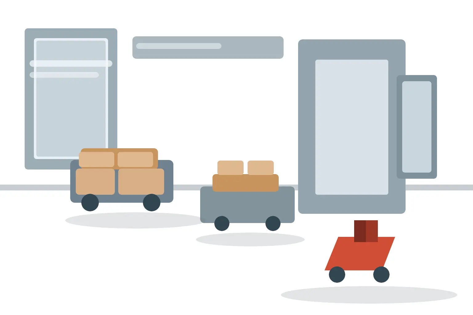 Boston Scientific cyberattack editorial scene with sealed medical device cartons, handheld scanners, and an idle loading bay after an order-system outage