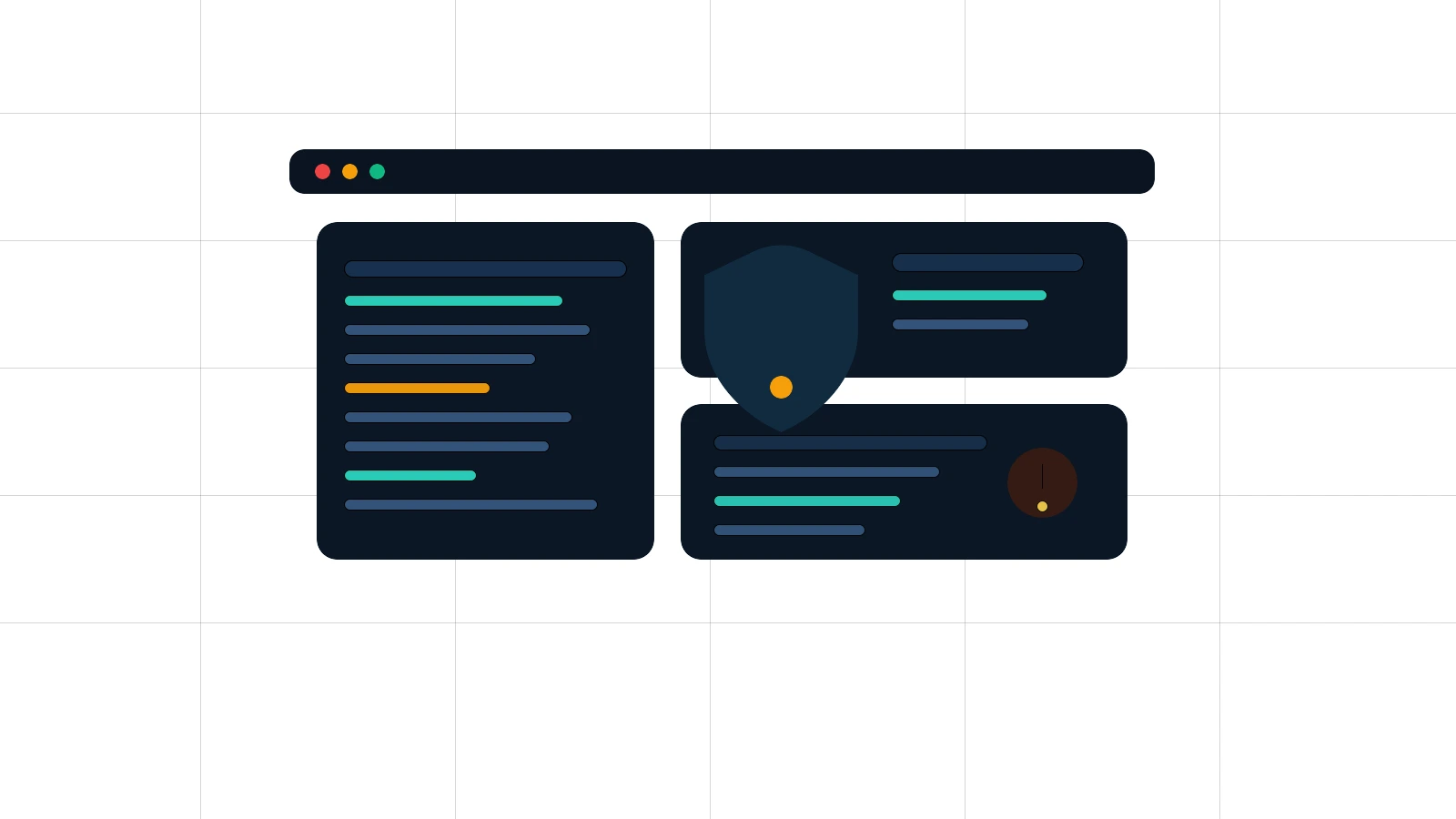 Claude Code security guidance plugin visual with secure code review overlays, isolated sandbox boundaries, and vulnerability warnings around an active developer session