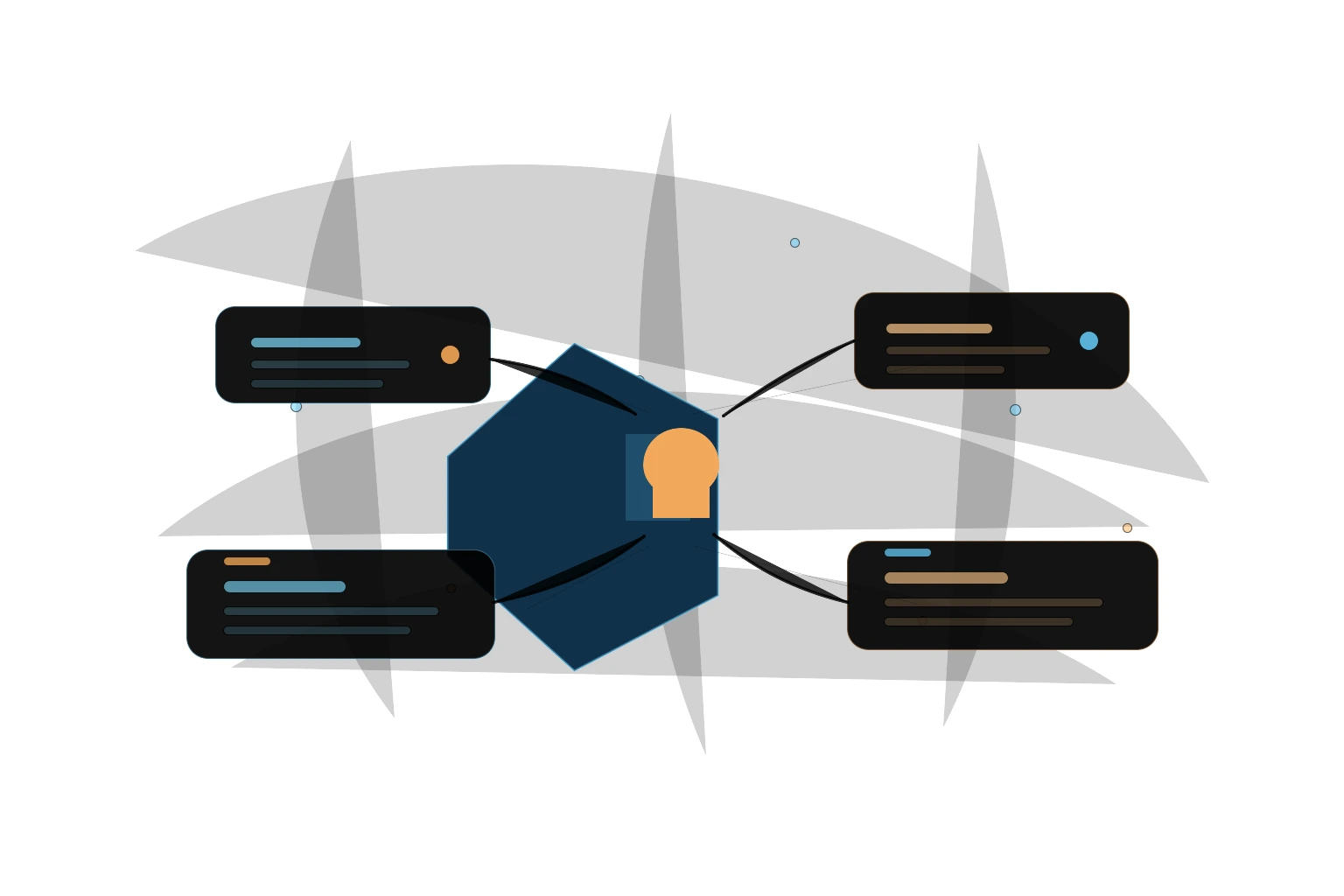 FortiBleed Fortinet VPN credentials leak illustration showing exposed enterprise firewall gateways, credential records, and a global remote access attack path