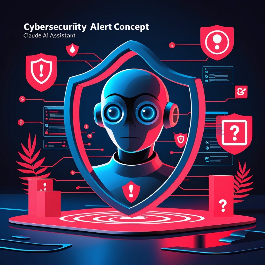 Claude AI security vulnerability showing data exfiltration attack chain with warning symbols