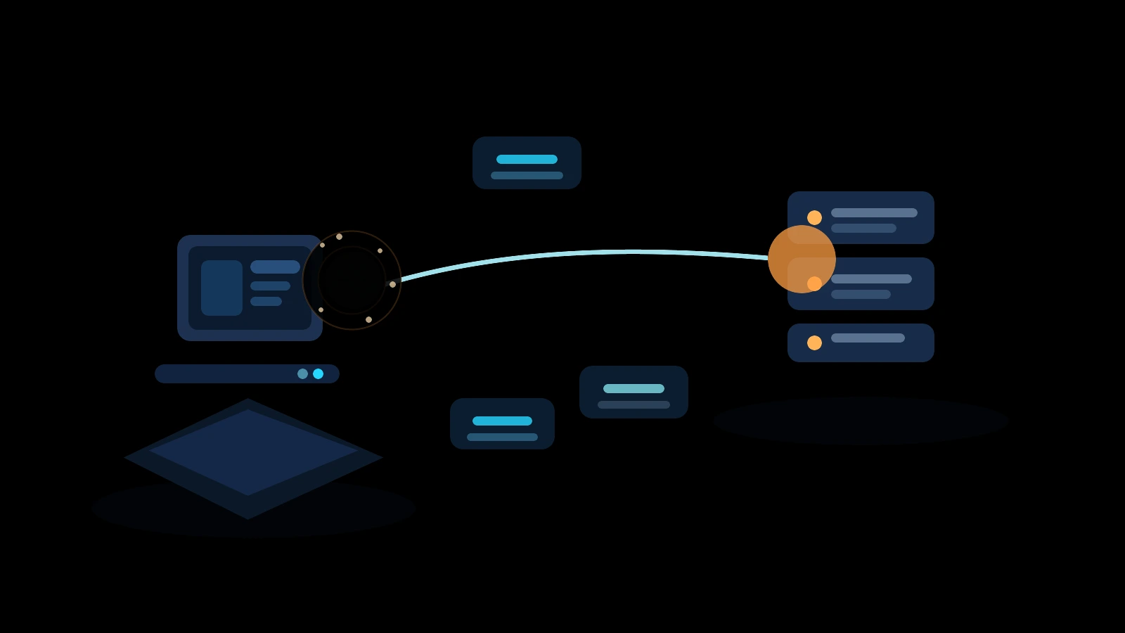 libssh2 CVE-2026-55200 illustration showing a trusted SSH client connection path, hidden library dependencies, and a malicious server triggering memory corruption