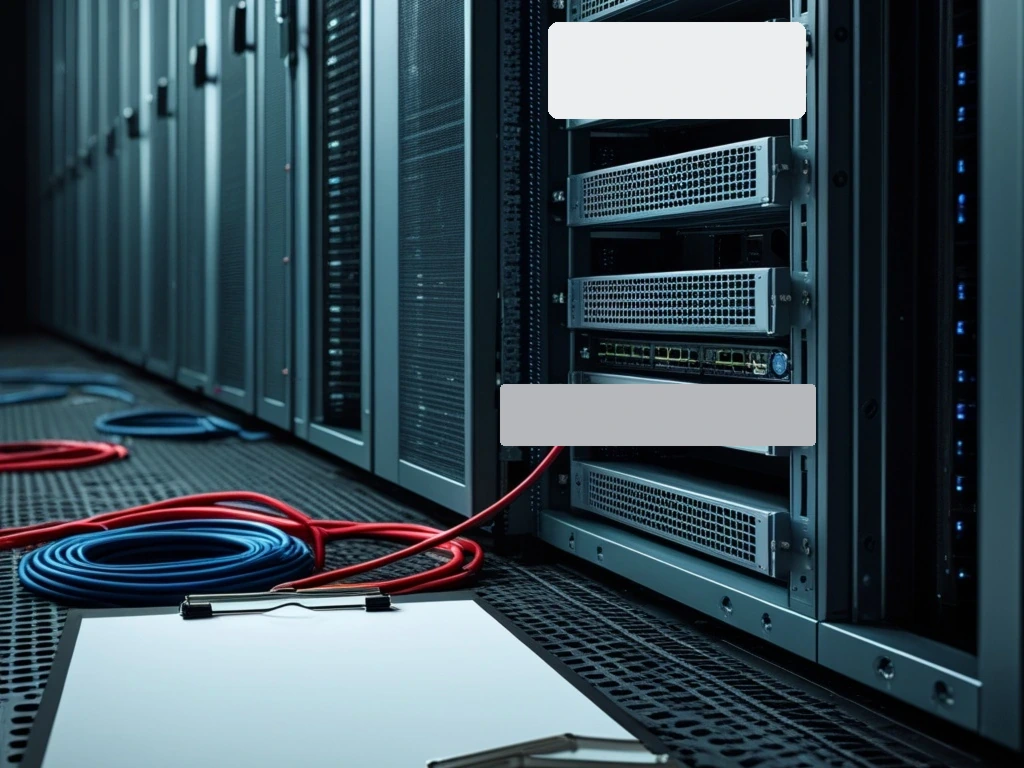 Oracle WebLogic vulnerability emergency scene in a server room with an exposed proxy gateway and urgent patching cues